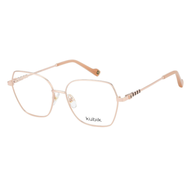 Montura oftálmica en tendencia de metal